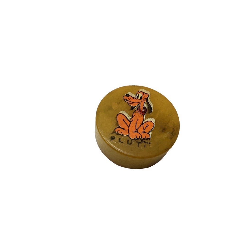 Walt Disney Pluto Butterscotch Bakelite Pencil Sharpener